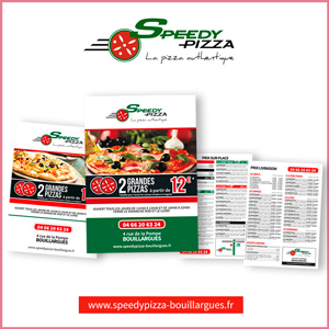 Communication Speedy Pizza - création de flyer